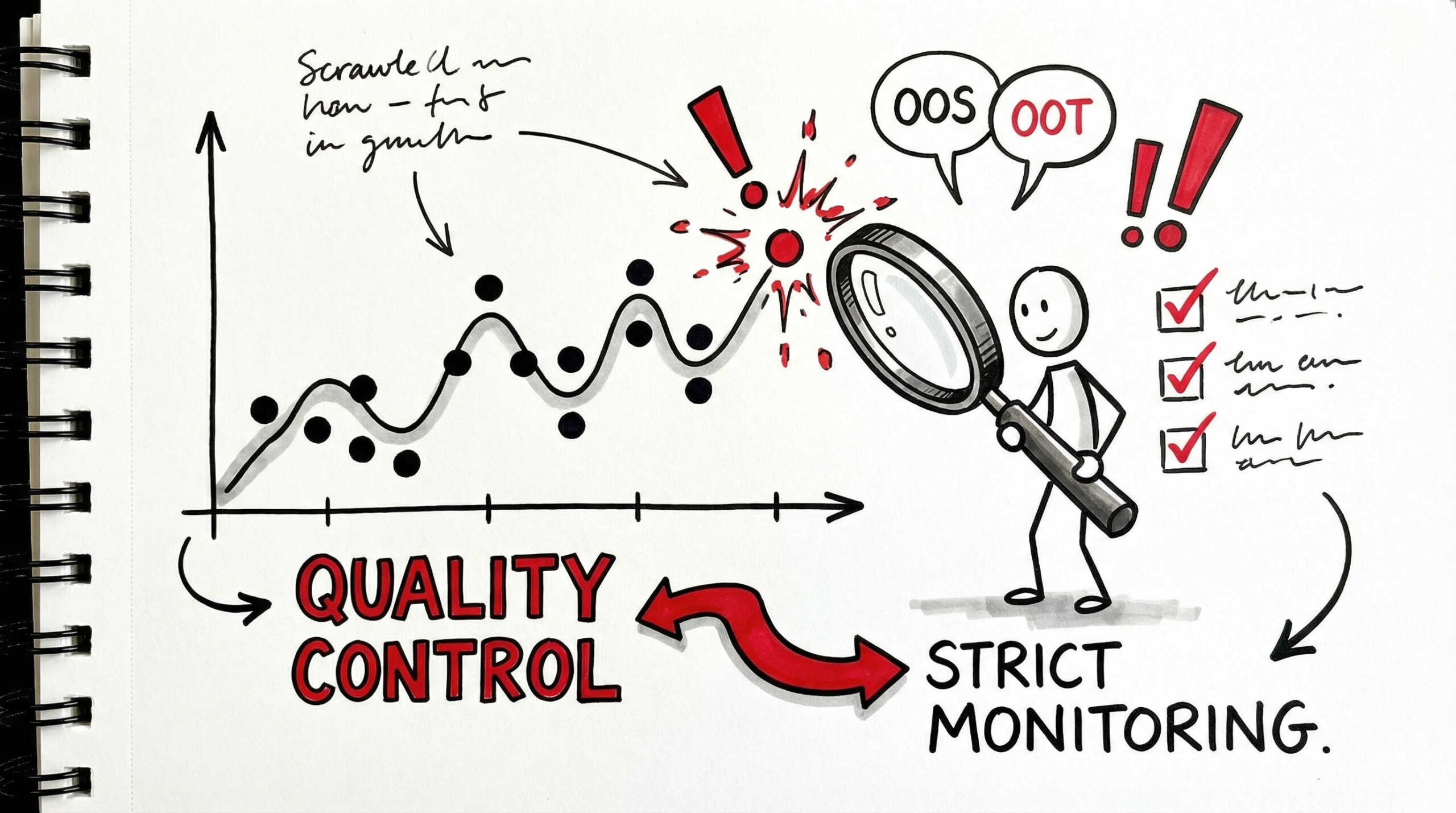 トレンド分析におけるOOT（傾向外れ値）とOOS（規格外れ値）の管理