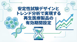 安定性試験デザインとトレンド分析で実現する再生医療製品の有効期間設定 1