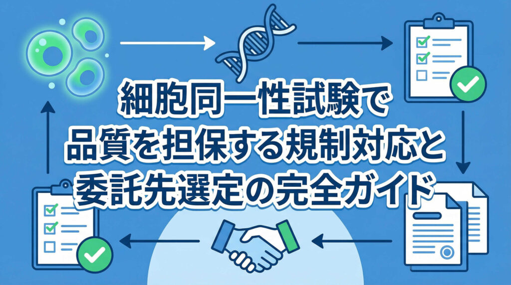 細胞同一性試験で品質を担保する規制対応と委託先選定の完全ガイド 1